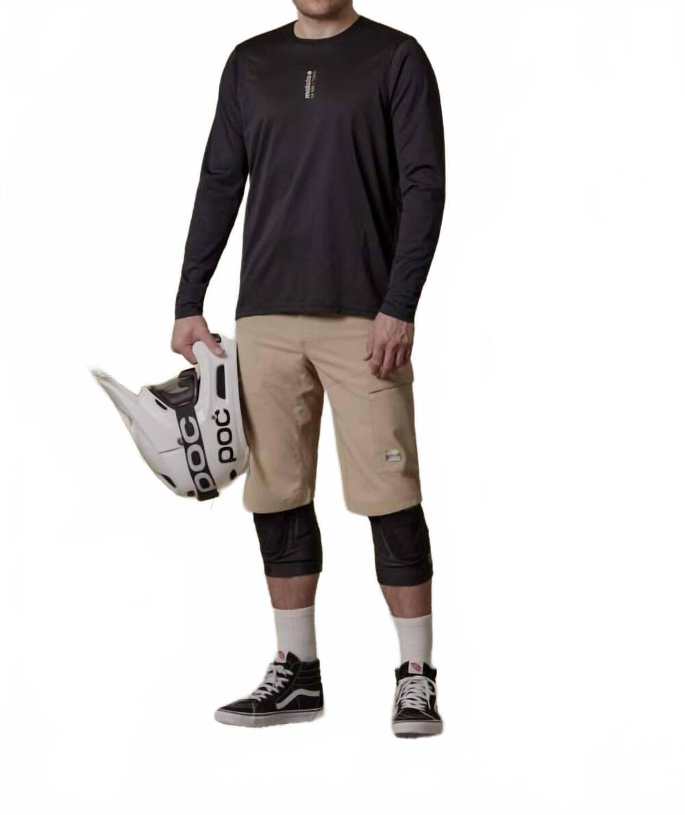 NEW MALOJA scanfs long sleeve freeride jersey in deep black